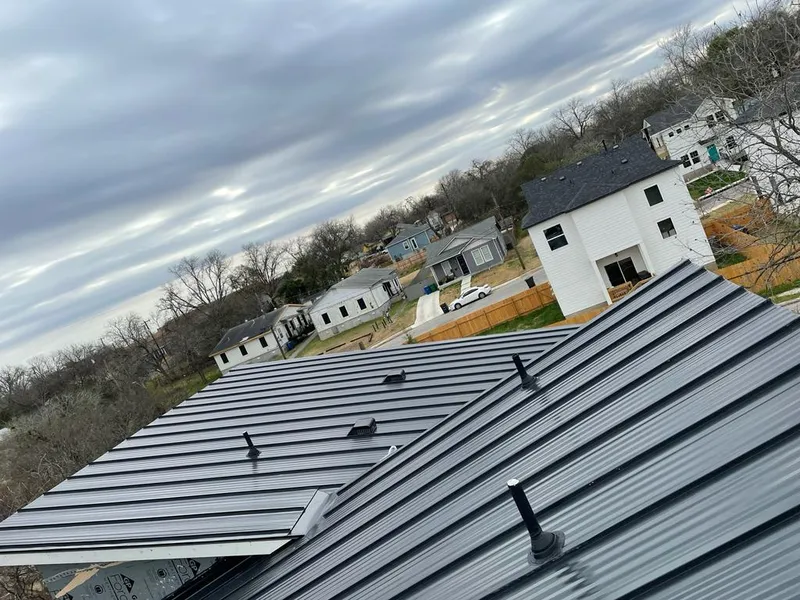 Standing seam metal roof panels with vents for Skylight Repair in Lehi